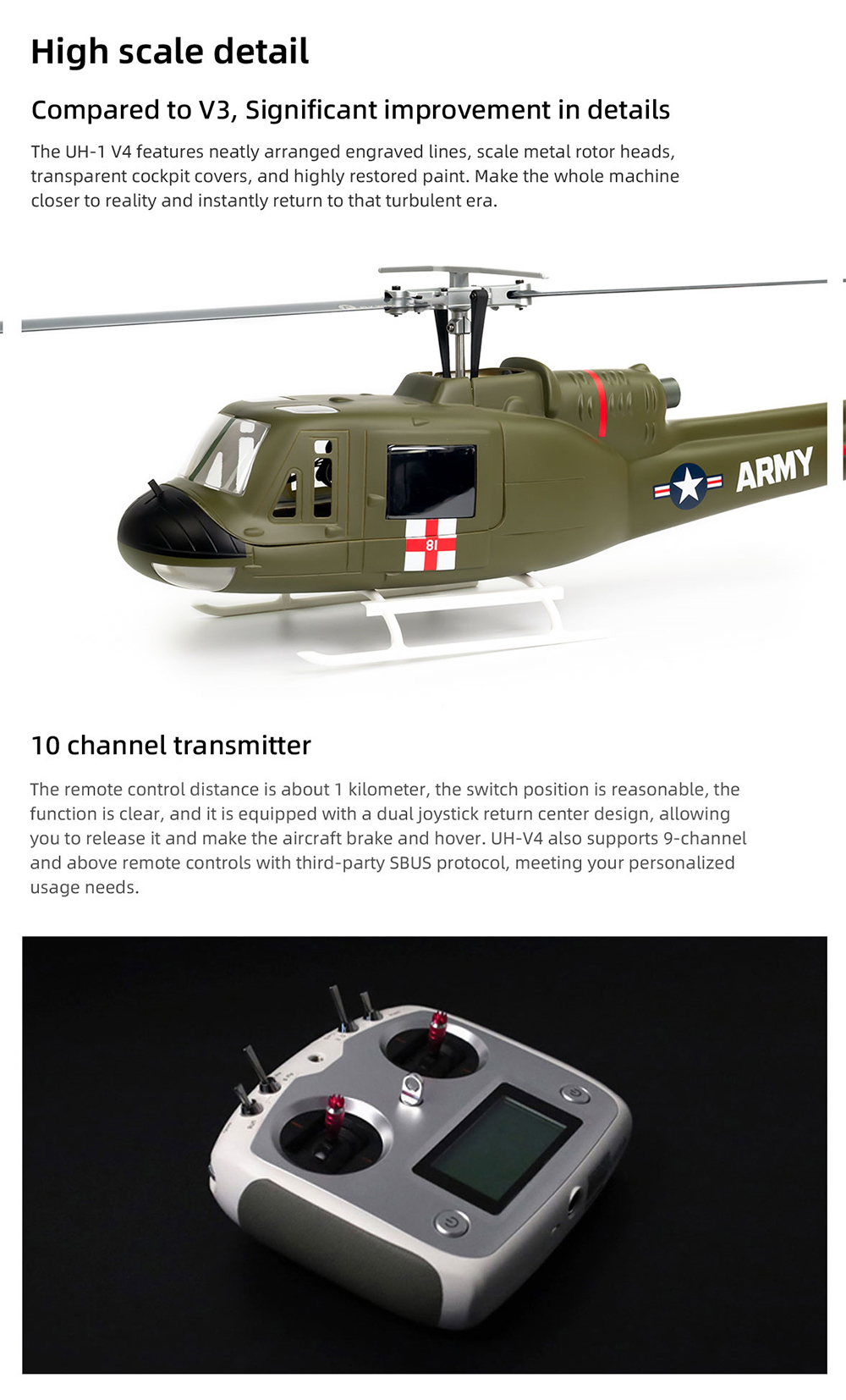 RC-Hubschrauber-im-Maszligstab-UH-1-V4-Upgrade-Version-Klasse-470-mit-6CH-Brushless-Motor-GPS-mit-fe-2018955-6